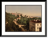 Historic Framed Print, Via Romana Bordighera Riviera,  17-7/8" x 21-7/8"