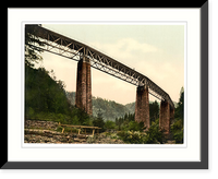 Historic Framed Print, Viaduct over Ravenna Ravine Hollenthal Railway Baden Germany,  17-7/8" x 21-7/8"