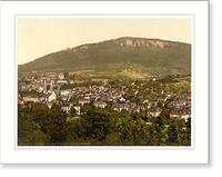 Historic Framed Print, View from the Leopoldshoehe Baden-Baden Baden Germany,  17-7/8" x 21-7/8"