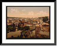 Historic Framed Print, View from the Palace of the Caesars Rome Italy,  17-7/8" x 21-7/8"