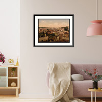 Historic Framed Print, View from the Palace of the Caesars Rome Italy,  17-7/8" x 21-7/8"