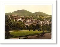 Historic Framed Print, View from the Roman Chapel Baden-Baden Baden Germany,  17-7/8" x 21-7/8"