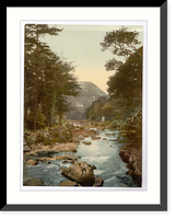 Historic Framed Print, View in the East Lyn. with Lynton Lynton and Lynmouth England,  17-7/8" x 21-7/8"