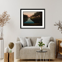 Historic Framed Print, View in the Kungsparken Malmo Sweden - 2,  17-7/8" x 21-7/8"