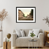 Historic Framed Print, Weisser Hirsch Saxony Germany,  17-7/8" x 21-7/8"