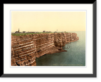 Historic Framed Print, West Beach and the Oberland Helgoland Germany,  17-7/8" x 21-7/8"