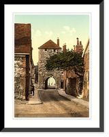 Historic Framed Print, Westgate Southampton England,  17-7/8" x 21-7/8"