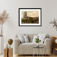 Historic Framed Print, Westminster Abbey London England,  17-7/8" x 21-7/8"