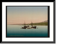Whaling scenes at Skaaro The "Nancy Grey" with a whale Norway, Antique Print