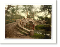 Historic Framed Print, Whitby Glaisdale Beggars Bridge Yorkshire England,  17-7/8" x 21-7/8"