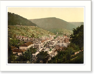 Historic Framed Print, Wildbad Wurtemburg Germany,  17-7/8" x 21-7/8"