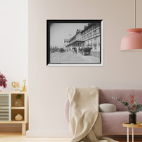Hotel Champlain, front facade, Bluff Point, N.Y. - 2, Vintage Poster