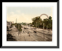 Historic Framed Print, Wurstelprater Vienna Austro-Hungary,  17-7/8" x 21-7/8"