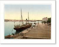 Historic Framed Print, Zara landing place Dalmatia Austro-Hungary,  17-7/8" x 21-7/8"