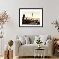 Historic Framed Print, Zara landing place Dalmatia Austro-Hungary - 2,  17-7/8" x 21-7/8"