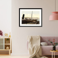 Historic Framed Print, Zara landing place Dalmatia Austro-Hungary - 2,  17-7/8" x 21-7/8"