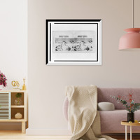 Historic Framed Print, The Second Gate and its surroundings from the Wall Peking China,  17-7/8" x 21-7/8"