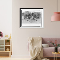 Historic Framed Print, Terrors of the Aligater (sic) Swamp Fla.,  17-7/8" x 21-7/8"