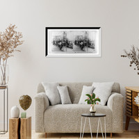 Historic Framed Print, Interior of Negro Building Atlanta Exposition - 2,  17-7/8" x 21-7/8"