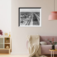 Historic Framed Print, Advance of civilization. End of track near Iron Point,  17-7/8" x 21-7/8"
