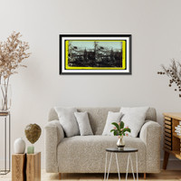 Historic Framed Print, American Peak in spring,  17-7/8" x 21-7/8"