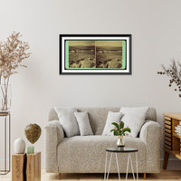 Historic Framed Print, Black Buttes Station Black Buttes in the distance,  17-7/8" x 21-7/8"