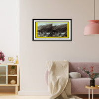 Historic Framed Print, Bridge near state line 138 miles from Sacramento,  17-7/8" x 21-7/8"