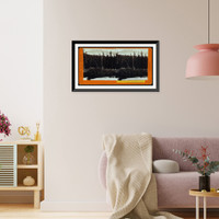 Historic Framed Print, Castle Peak a western summit 10000 feet altitude,  17-7/8" x 21-7/8"