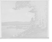 Historic Framed Print, [Lake George, N.Y., the steamer landing, Fort William Henry Hotel],  17-7/8" x 21-7/8"