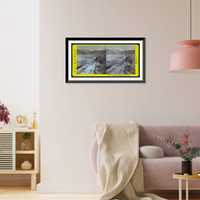 Historic Framed Print, Commencement of a snow storm. Scene east of second crossing of Humboldt,  17-7/8" x 21-7/8"