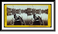 Historic Framed Print, Crystal Lake. Altitude 5907 feet 90 miles from Sacramento,  17-7/8" x 21-7/8"