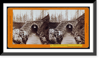 Historic Framed Print, Culvert at Canyon Creek. 185 feet long - 12 feet span,  17-7/8" x 21-7/8"