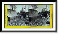 Historic Framed Print, Cut above Alta Placer County,  17-7/8" x 21-7/8"
