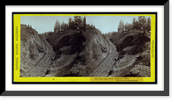 Historic Framed Print, Cut near New England Mills 49 miles from Sacramento,  17-7/8" x 21-7/8"