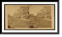 Historic Framed Print, Decatur Street Masonic Hall and Trout House Atlanta Ga. Nov. 1864,  17-7/8" x 21-7/8"