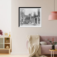 Historic Framed Print, Hotel de Dutton! State line Kansas 284 miles west of St. Louis Mo.,  17-7/8" x 21-7/8"