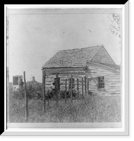 Historic Framed Print, House & well where Jim Lane shot Capt. Jenkins Lawrence Kansas 323 miles west of St. Louis Mo.,  17-7/8" x 21-7/8"