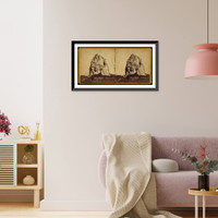 Historic Framed Print, The lone rock in Pleasant Park; 150 feet high,  17-7/8" x 21-7/8"