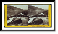 Historic Framed Print, Looking across Truckee Meadows toward Sierra Nevada Mountains near Camp 37,  17-7/8" x 21-7/8"