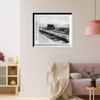 Historic Framed Print, Lower crossing Humboldt River 254 miles from Sacramento,  17-7/8" x 21-7/8"