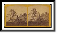 Historic Framed Print, The Main Ridge in Pleasant Park between Denver and Colorado City,  17-7/8" x 21-7/8"