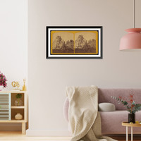 Historic Framed Print, The Main Ridge in Pleasant Park between Denver and Colorado City,  17-7/8" x 21-7/8"
