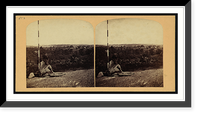 Historic Framed Print, Manhattanville from Mt. St. Vincent (north end of Central Park),  17-7/8" x 21-7/8"