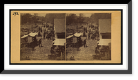 Historic Framed Print, Market Day Hanover Street entrance Carlisle PA.,  17-7/8" x 21-7/8"