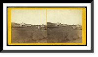 Historic Framed Print, Moores Summit Kansas on Branch Road between Lawrence & Leavenworth 309 miles west of St. Louis Mo.,  17-7/8" x 21-7/8"
