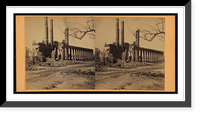 Historic Framed Print, Northwestern Depot Charleston S.C.,  17-7/8" x 21-7/8"