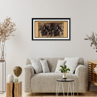 Historic Framed Print, Rebeccas Well & cascade Delaware Water Gap,  17-7/8" x 21-7/8"