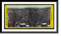 Historic Framed Print, Secret Ravine Iowa Hill in the distance. 61 miles from Sacramento,  17-7/8" x 21-7/8"