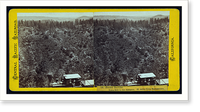 Historic Framed Print, Secret Ravine Iowa Hill in the distance. 61 miles from Sacramento,  17-7/8" x 21-7/8"