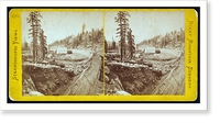 Historic Framed Print, Snow sheds looking west from summit,  17-7/8" x 21-7/8"